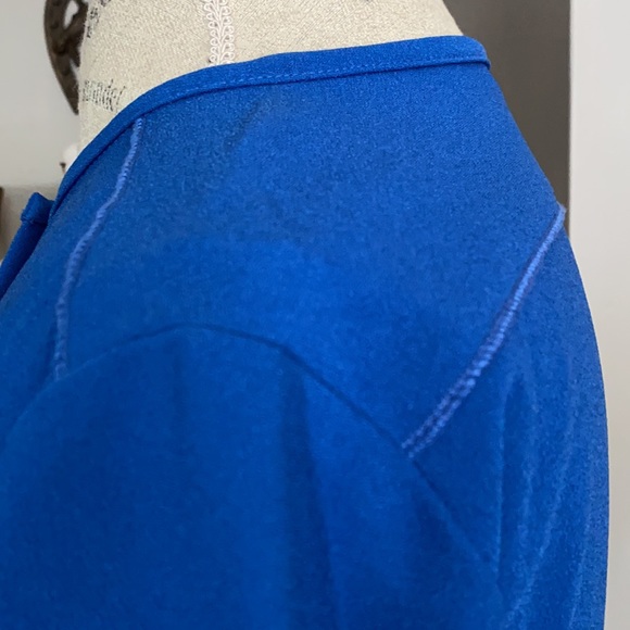 Tara Jarmon midi dress in bleu gitane size 36 European - Picture 11 of 12